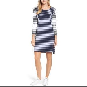 Vineyard Vines striped cotton shift dress M